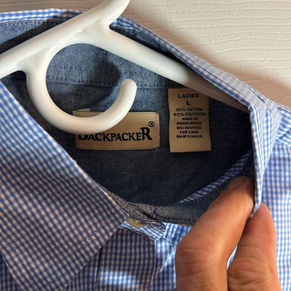 Backpacker button up ladies shirt.  Brand New ! Multiple sizes available! - Picture 3 of 3
